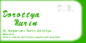 dorottya murin business card